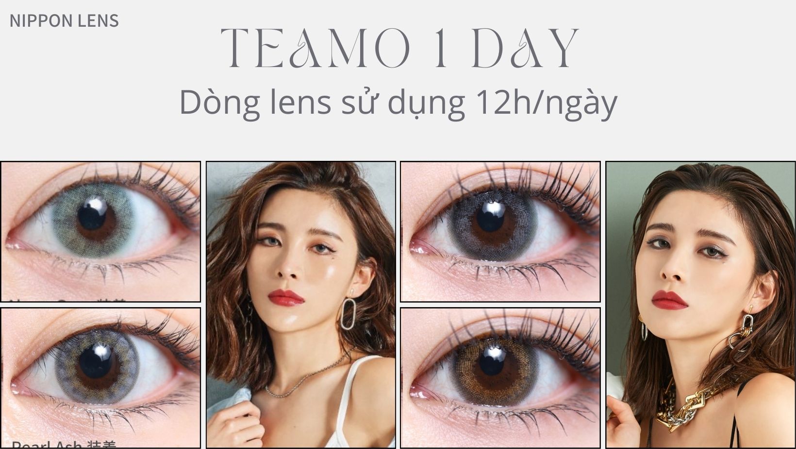 [1 Day ] Áp tròng Nhật Bản không độ sử dụng 12h