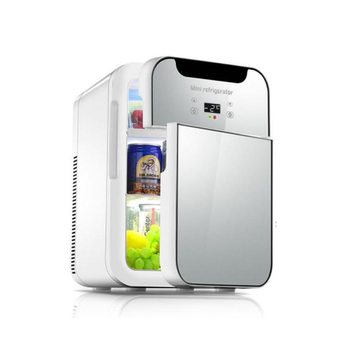 Tủ lạnh mini HIỂN THỊ NHIỆT ĐỘdung tích 20 lít, 2 chiều nóng lạnh trên ô tô và gia đình bảo quản sữa , mỹ phẩm