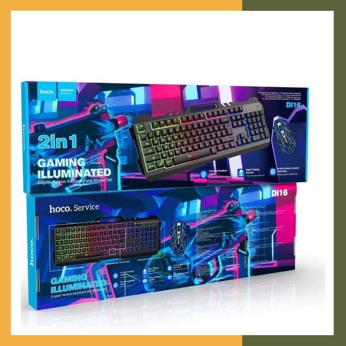 Bộ Bàn Phím Chuột Gaming Di16 LED RGB