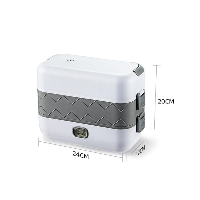 Hộp Cơm Văn Phòng Dhfc02 Hộp Cơm Giữ Nhiệt Cắm Điện Hâm Nóng Thức Ăn Cách Thủy Đa Năng 3 Tầng Với 4 Cốc Đựng Inox 304 Vô Cùng Tiện Lợi - Loại Tốt