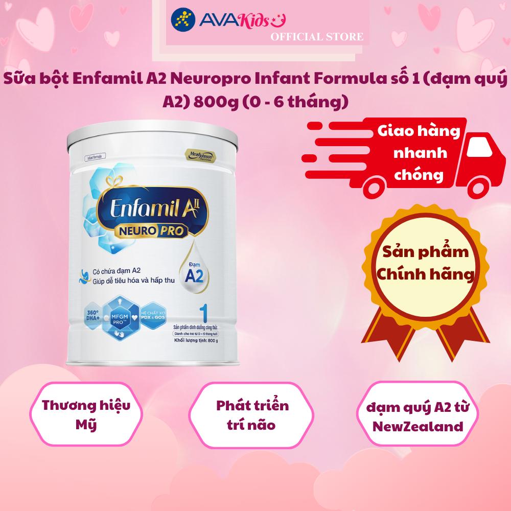 Sữa bột Enfamil A2 Neuropro Infant Formula số 1 (đạm quý A2) 800g (0 - 6 tháng)