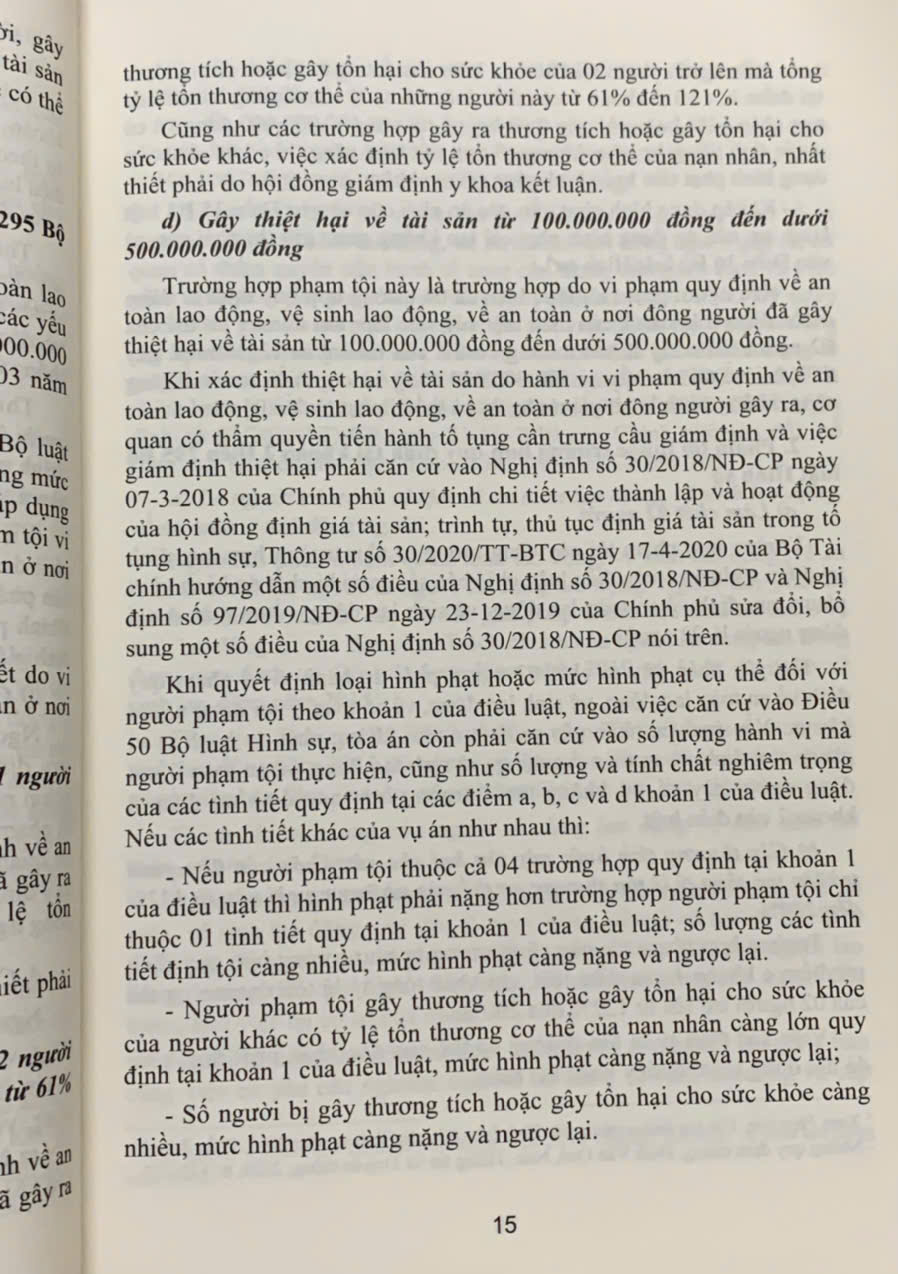 Bình luận Bộ luật Hình sự năm 2015 (Phần thứ hai – Các tội phạm), Chương XXI, Mục 3, 4: Các tội phạm khác xâm pham an toàn, trật tự công cộng
