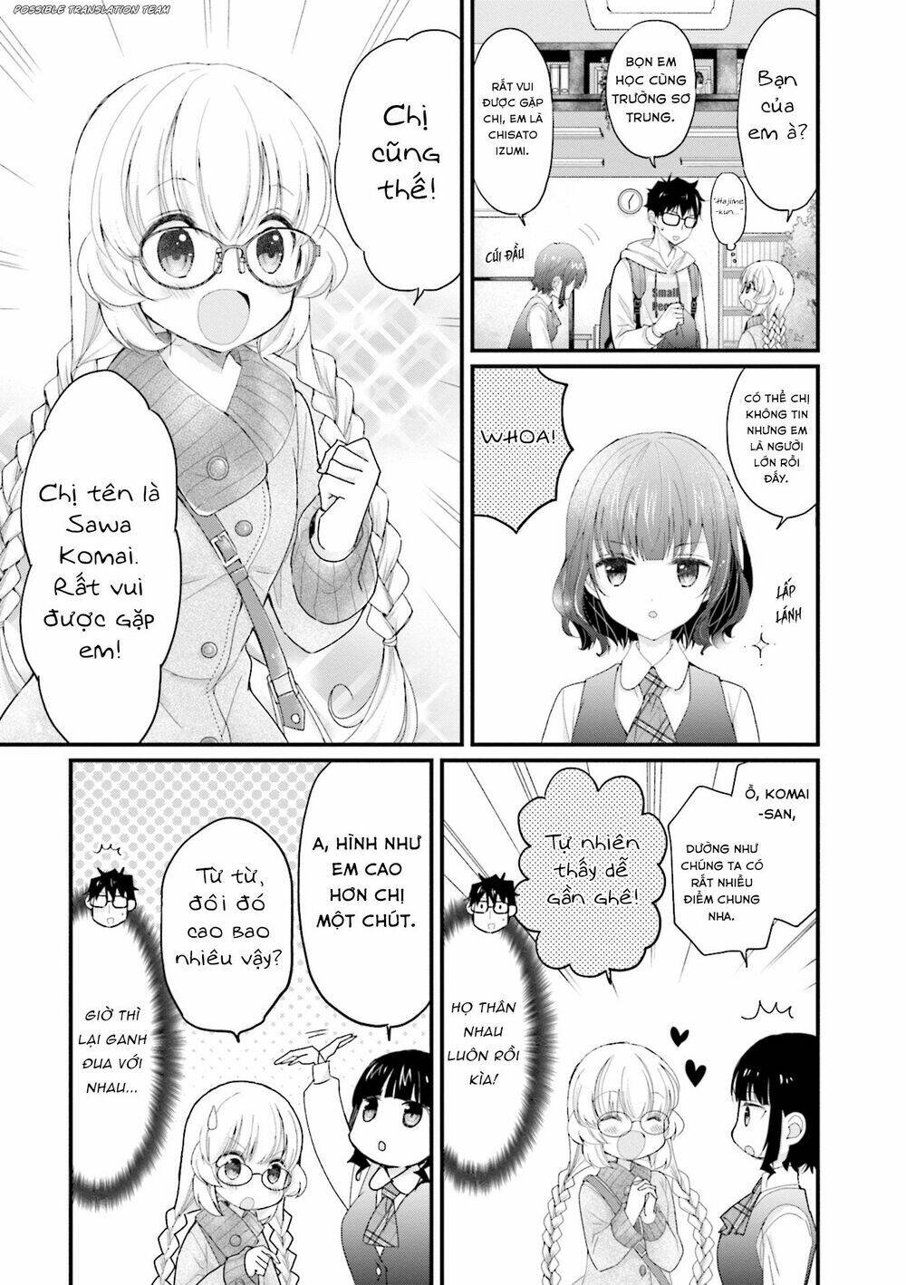 senpai kiêm bạn gái nhỏ nhắn của tôi rất dễ thương chapter 4 9