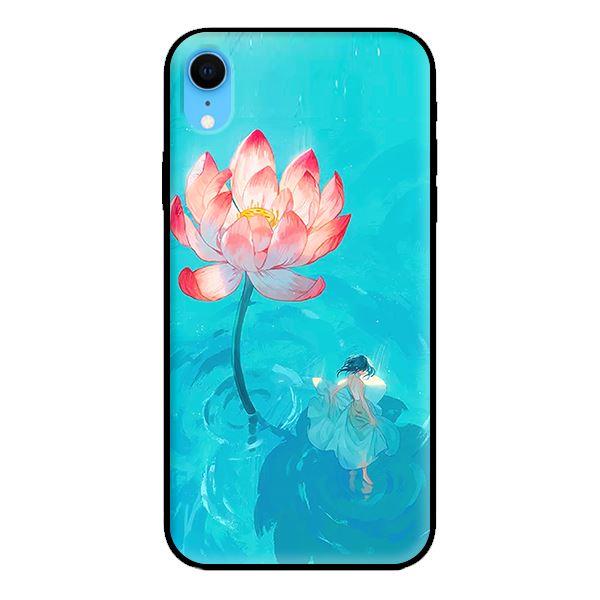 Ốp in cho iPhone XR Thiếu Nữ Và Sen - Hàng chính hãng