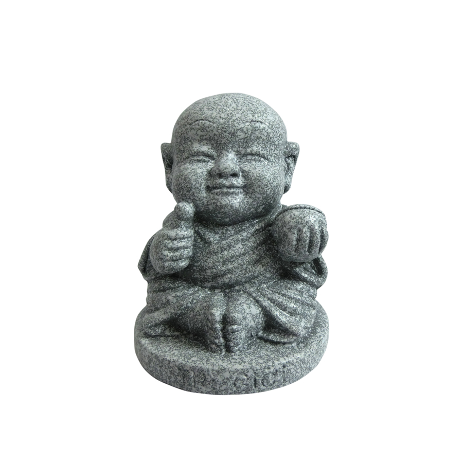 Tượng đá bộ sáu chú tiểu lục độ - màu đá