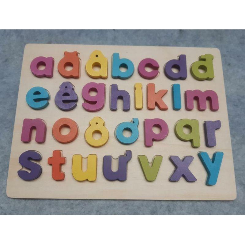 Bảng ghép chữ và số 20x30 cm cho bé