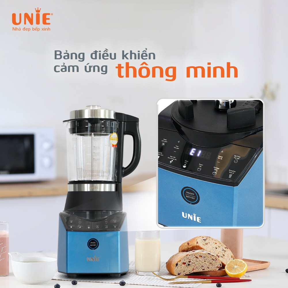 Máy Làm Sữa Hạt Xay Nấu Đa Năng UNIE V3 7 Chế Độ Nấu Tiêu Chuẩn Đức Công Suất 1800W Dung Tích 1750 ML- Hàng Chính Hãng