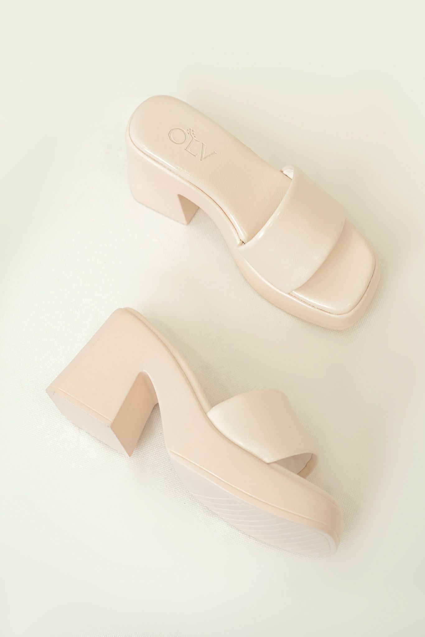 OLV - Giày Christa Beige Heels