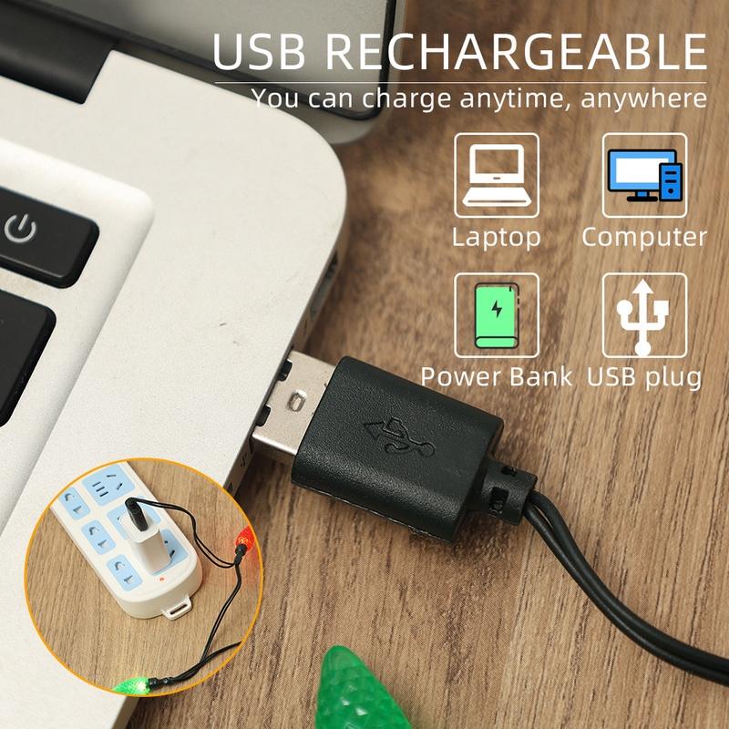 Dây cáp sạc USB chống nước thông dụng cho trang trí Giáng Sinh