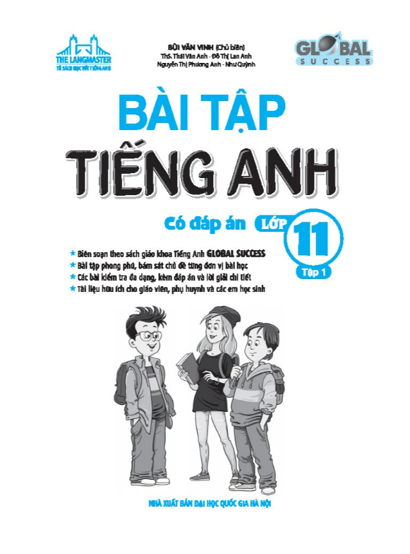 Sách - GLOBAL SUCCESS - Bài tập tiếng anh lớp 11 Tập 1 (có đáp án)