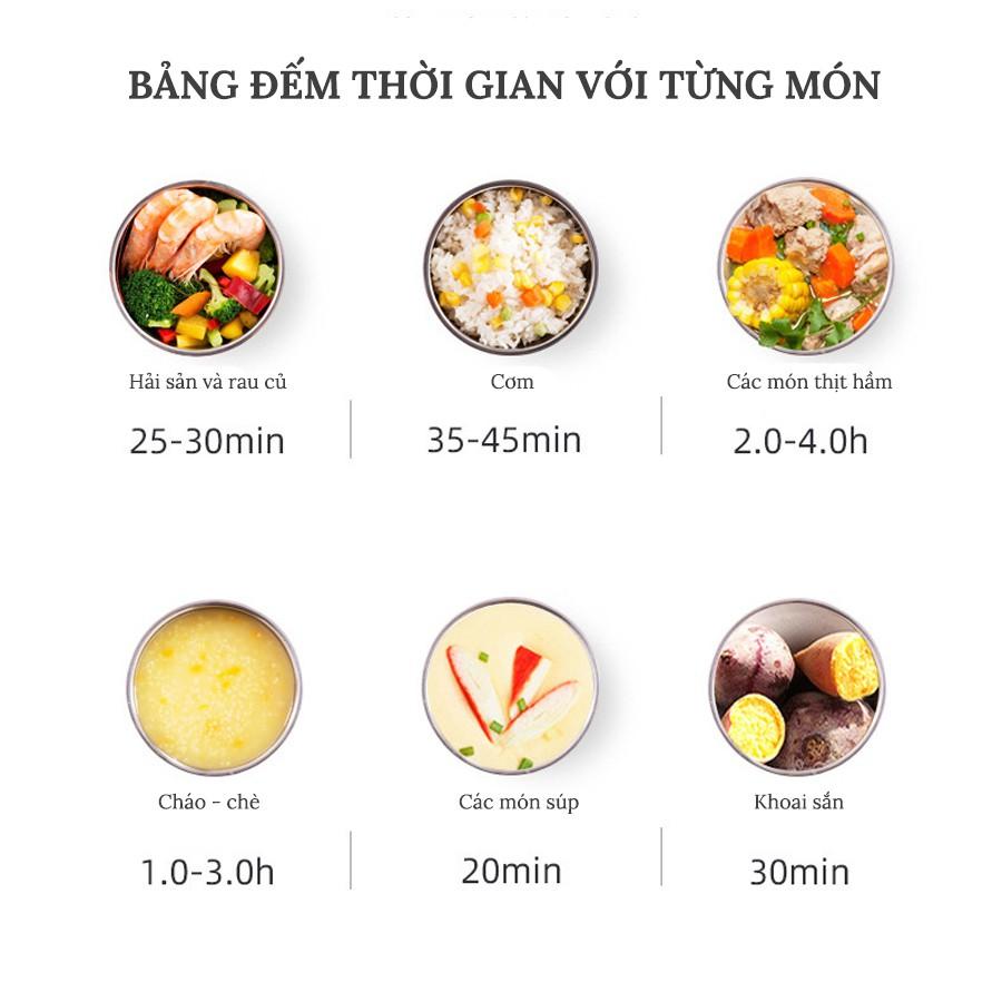 Cặp Lông Giữ Nhiệt Cắm Điện Hộp Cơm Giữ Nhiệt 2 Tầng Giữ Nhiệt Tốt Hâm Nóng Và Nấu Chín Thức Ăn Nhanh