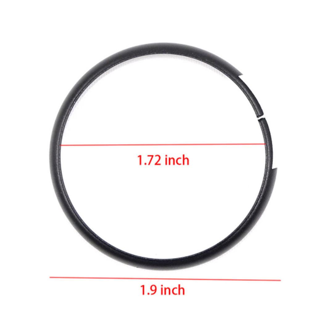 2x Aluminum Key Ring Decorative Chain for Clubman Countryman Black