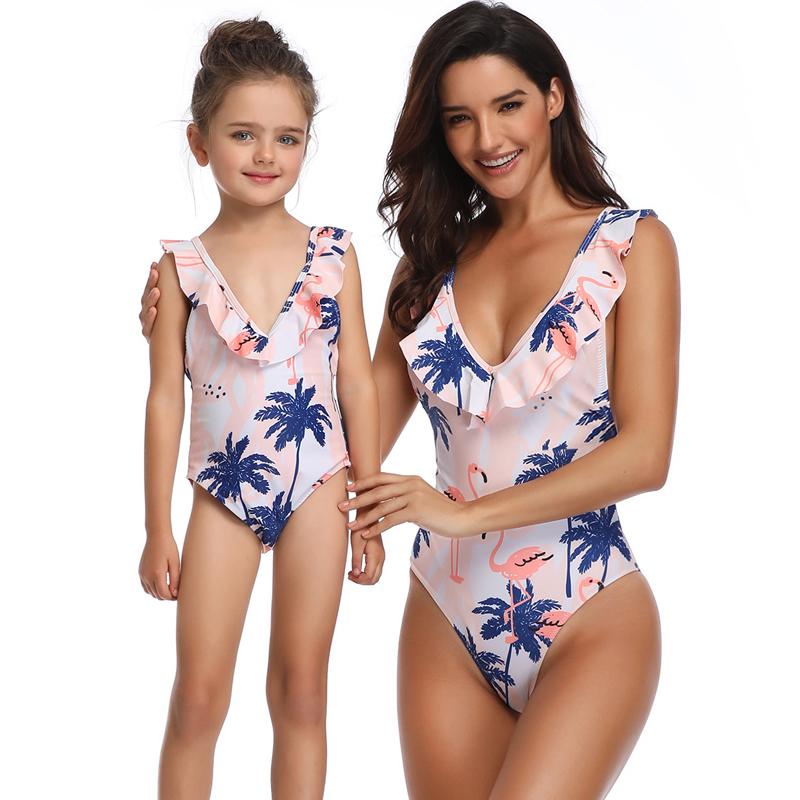 Phù Hợp Với Họ Mẹ Bơi Bikini 2020 Nữ, Có Phụ Nữ Đồ Bơi Trẻ Em Kid Cho Bé Bãi Biển Đồ Bơi Biquini Infantil