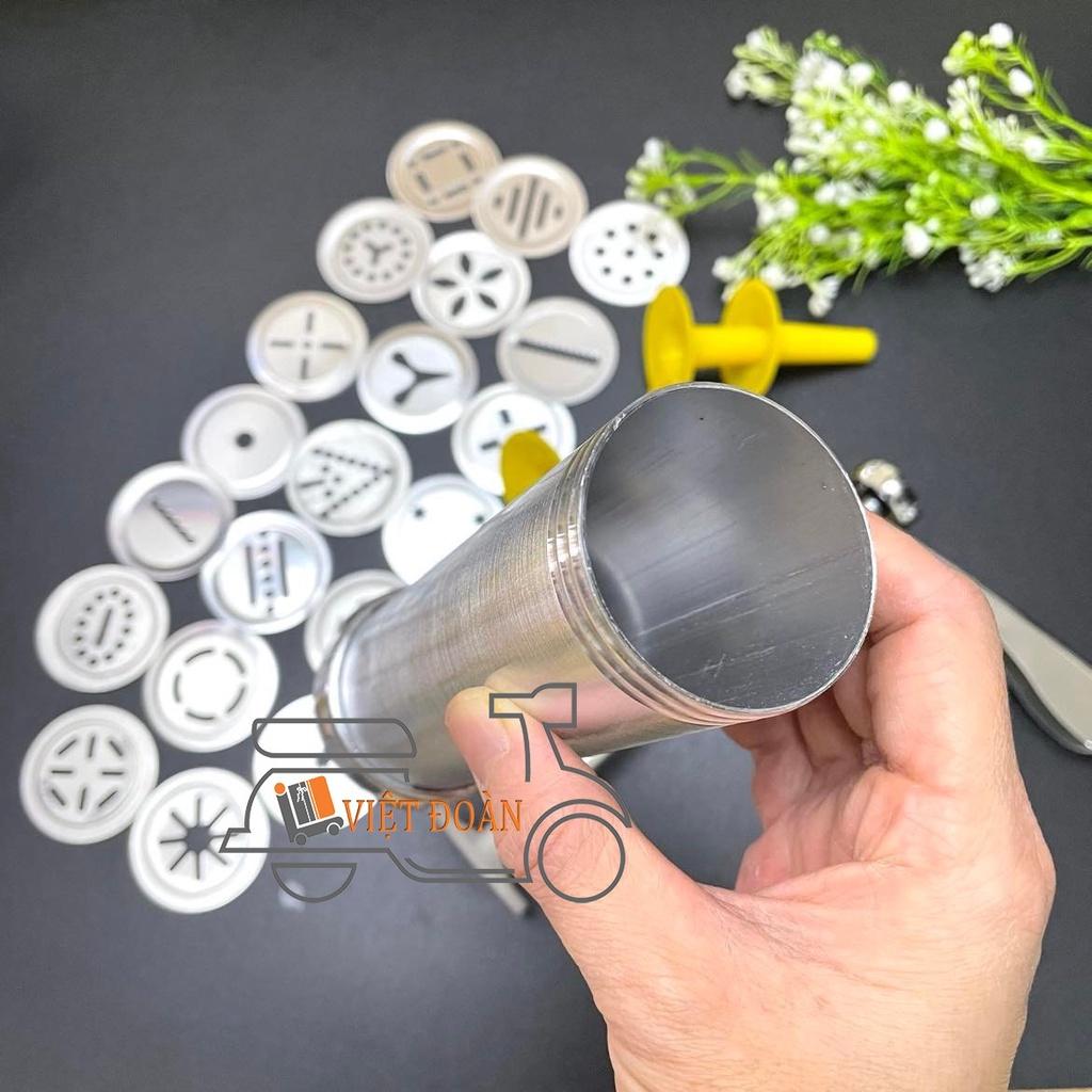 Dụng cụ ép bánh Quy / KHUÔN NHẤN BÁNH QUY, tạo hình COOKIES 3D sắc nét - INOX. Dụng cụ làm bánh chuyên nghiệp