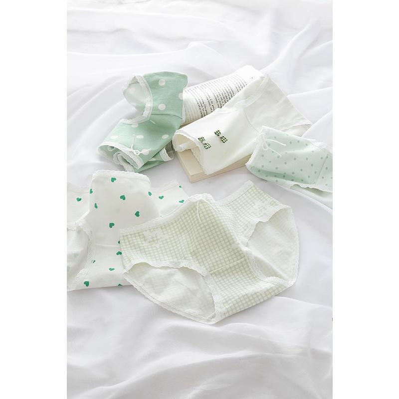 Quần Lót Nữ Cotton Hình Tim-Bi Thời Trang Nhật . Hàng Loại Đẹp.