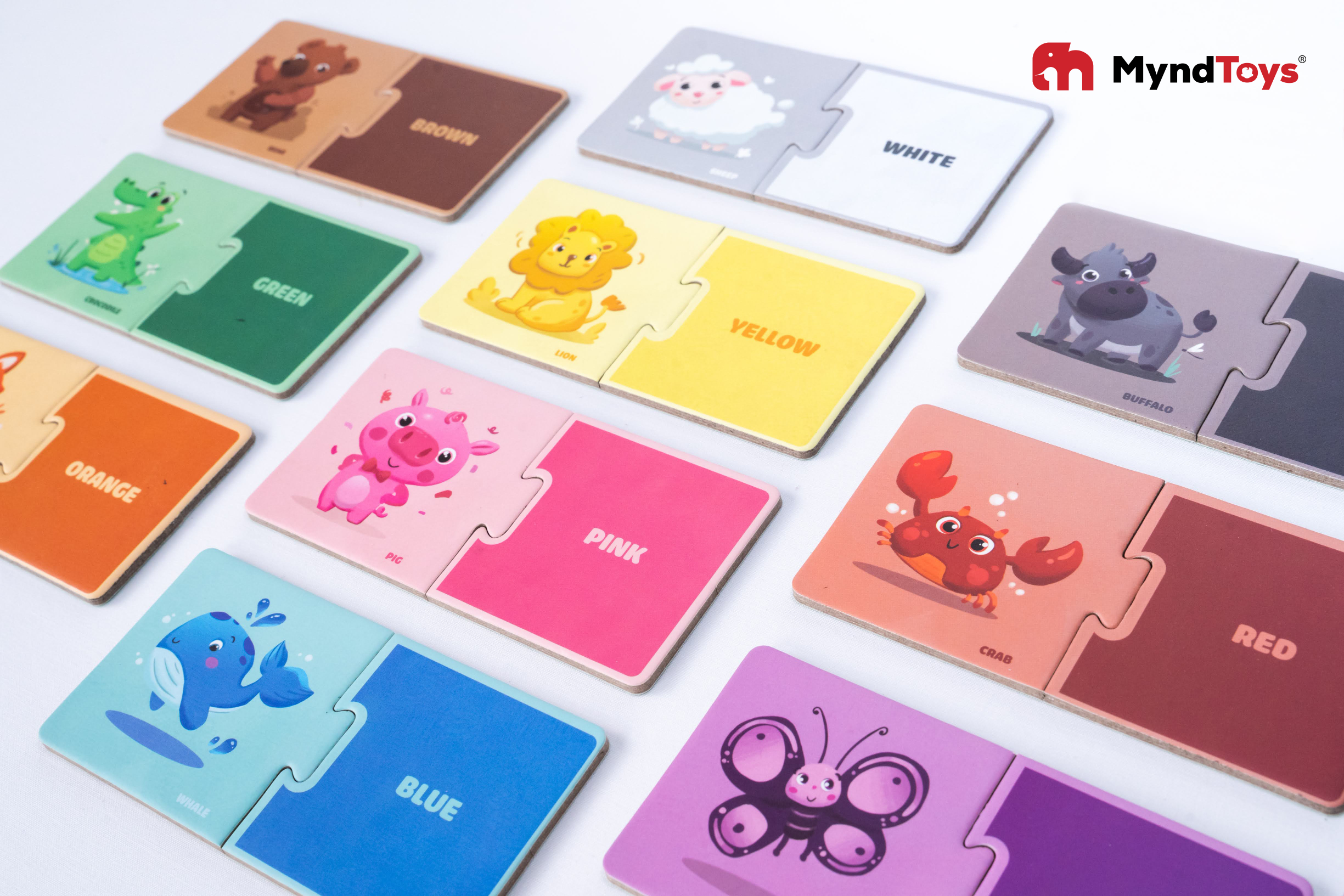 Đồ Chơi Xếp Hình MyndToys My First Puzzle - Animals and Colors Dành Cho Các Bé Trên 2 Tuổi