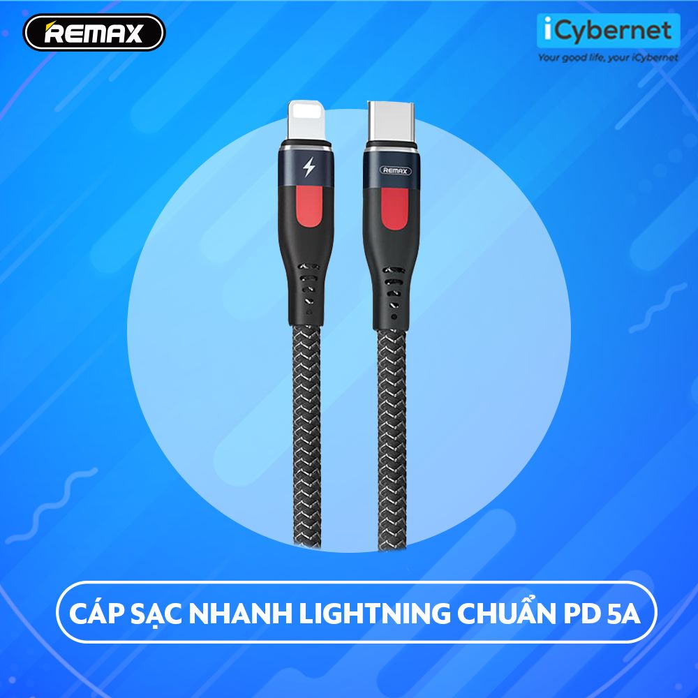 Combo củ cáp sạc nhanh chuẩn PD 20W cho IP12,IP13 Remax RPU88i+RC188i- Hàng chính hãng