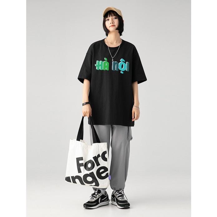 Áo phông tay lỡ CHẤT HÀ NỘI dáng rộng unisex