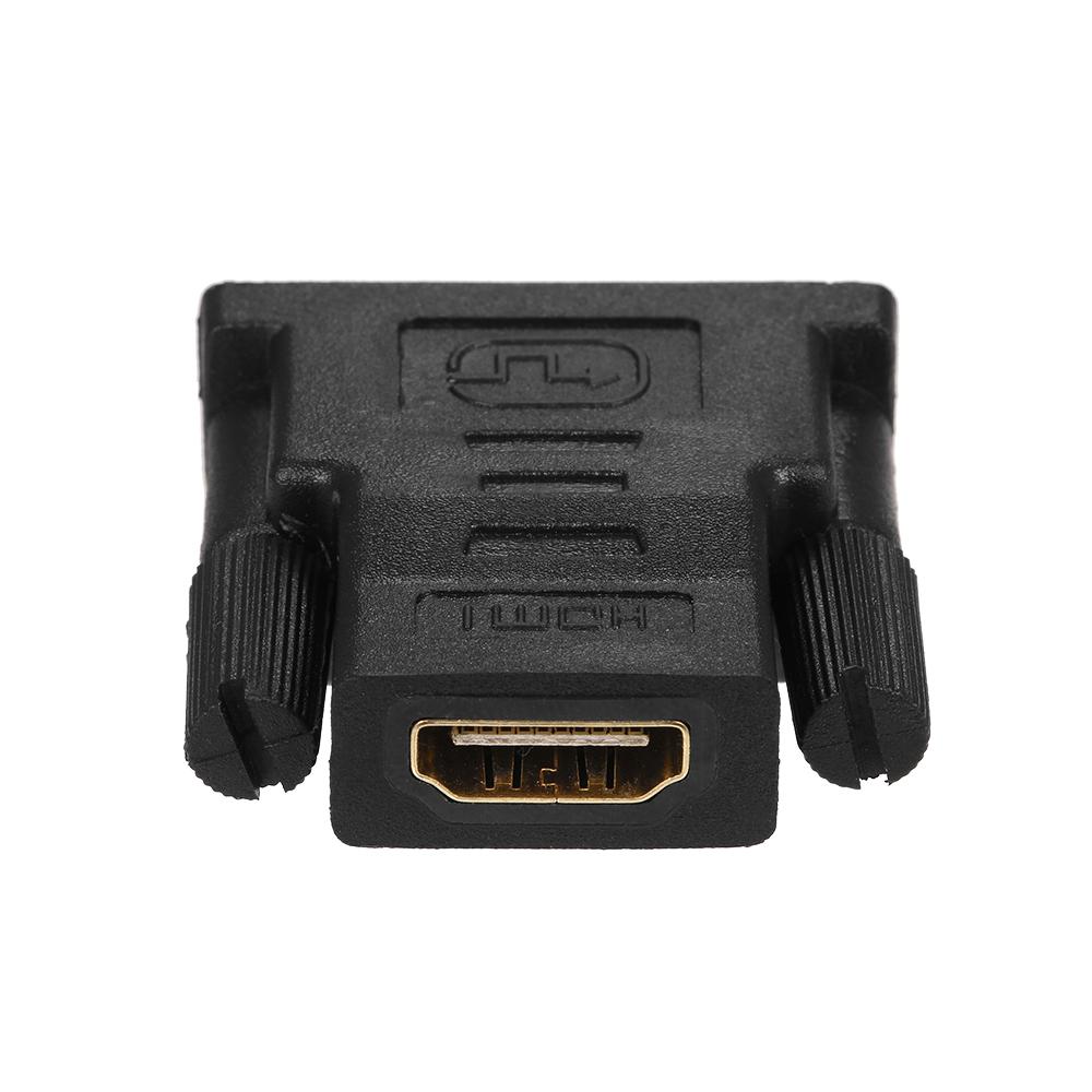 DVI-D to HD Adapter 1080P Gold Plated DVI DVI-D 24+1 Pin Male to HD Female Converter Replacement for PS4 PC HDTV