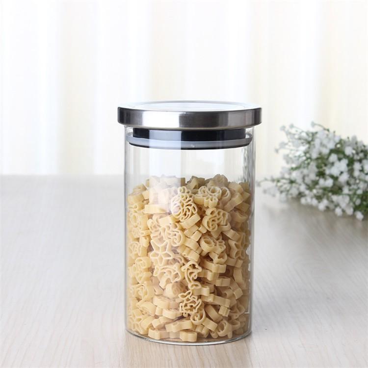 Hũ thủy tinh tròn nắp inox hít kín hơi 750ml Sapata - 1L- 1.5L - 2L