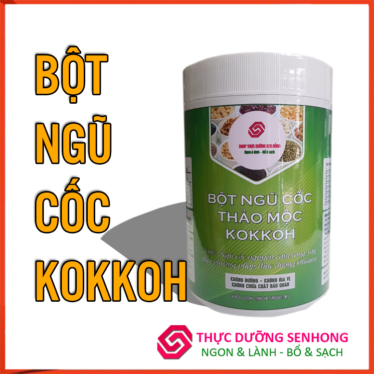 Bột ngũ cốc thảo mộc Kokkoh (1Kg) Rang xay theo phương pháp thực dưỡng Ohsawa