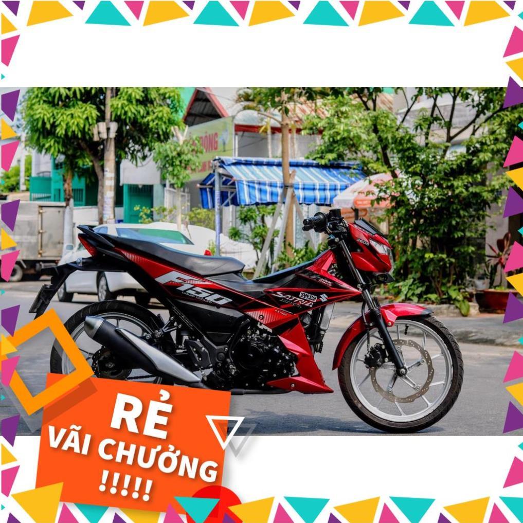 Tem Rời Raider FI Mẫu Đỏ Đen Trắng Chữ Satria F150