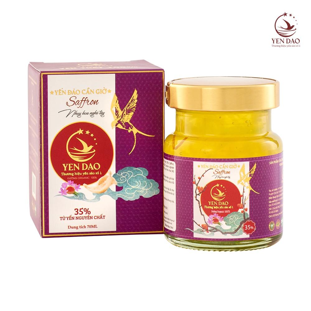 Yến Hũ Saffron Yến Đảo Hỗ Trợ Bồi Bổ Cơ Thể, Tăng Cường Sinh Lực Và Phục Hồi Sức Khỏe 70ml/ Hũ