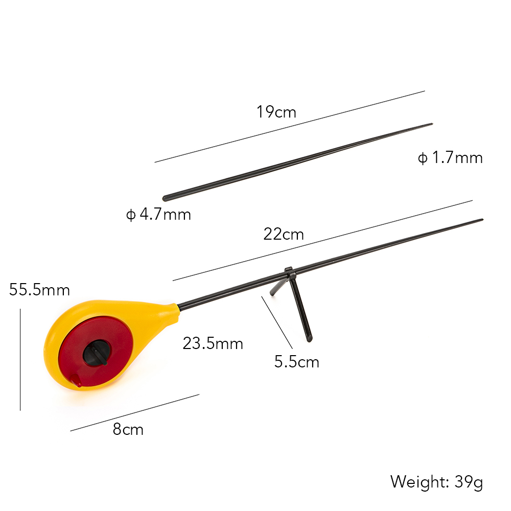 Bộ cần câu cá mini có Hai chân đỡ để trụ ổn định, rảnh tay, cực chắc chắn và bền