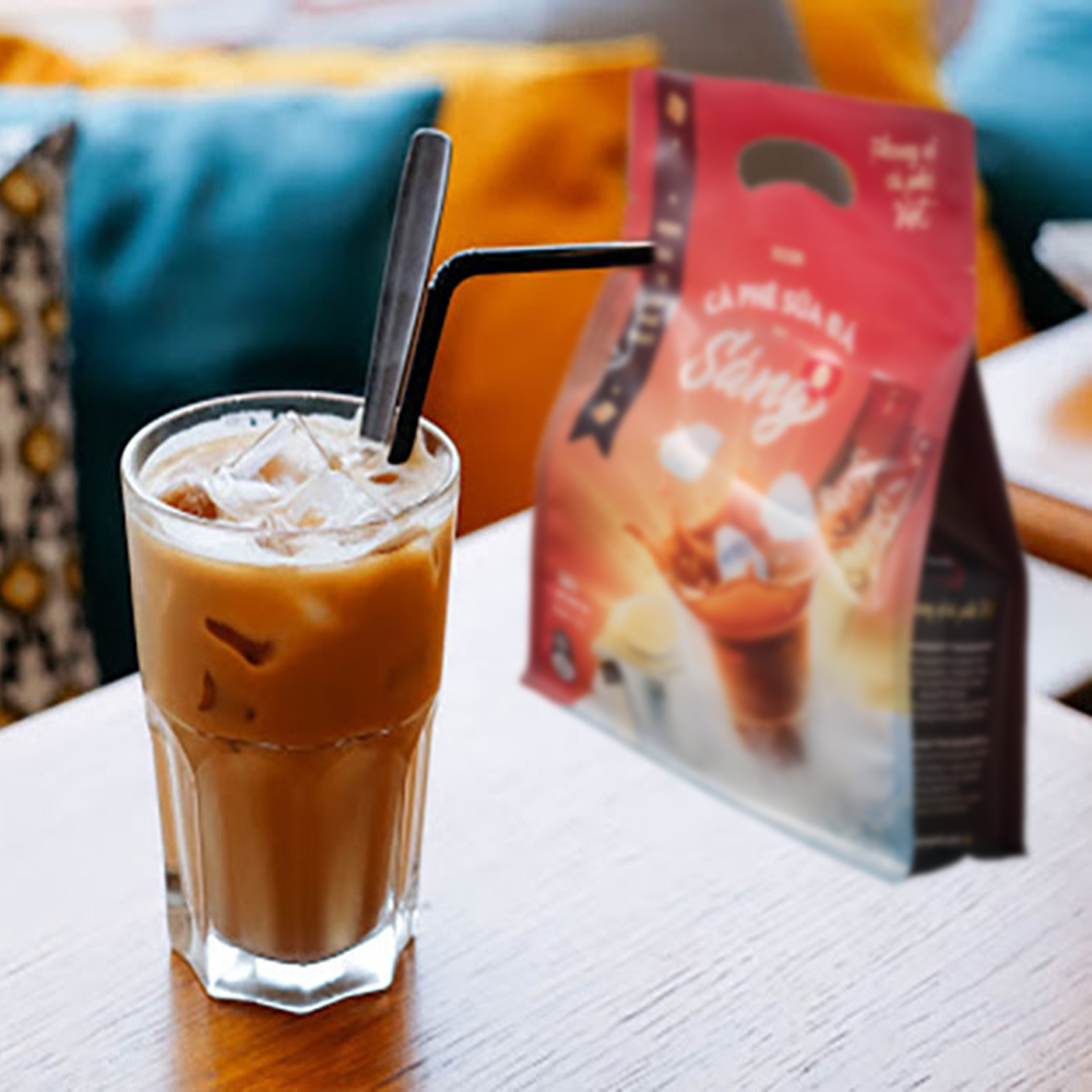 Sáng - Cà phê hòa tan sữa đá 3in1 túi 540gr | Công thức cải tiến ...