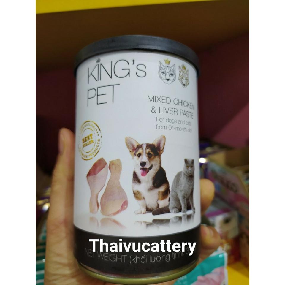 Pate hỗn hợp King’s Pet 4 Vị - Lon 380g