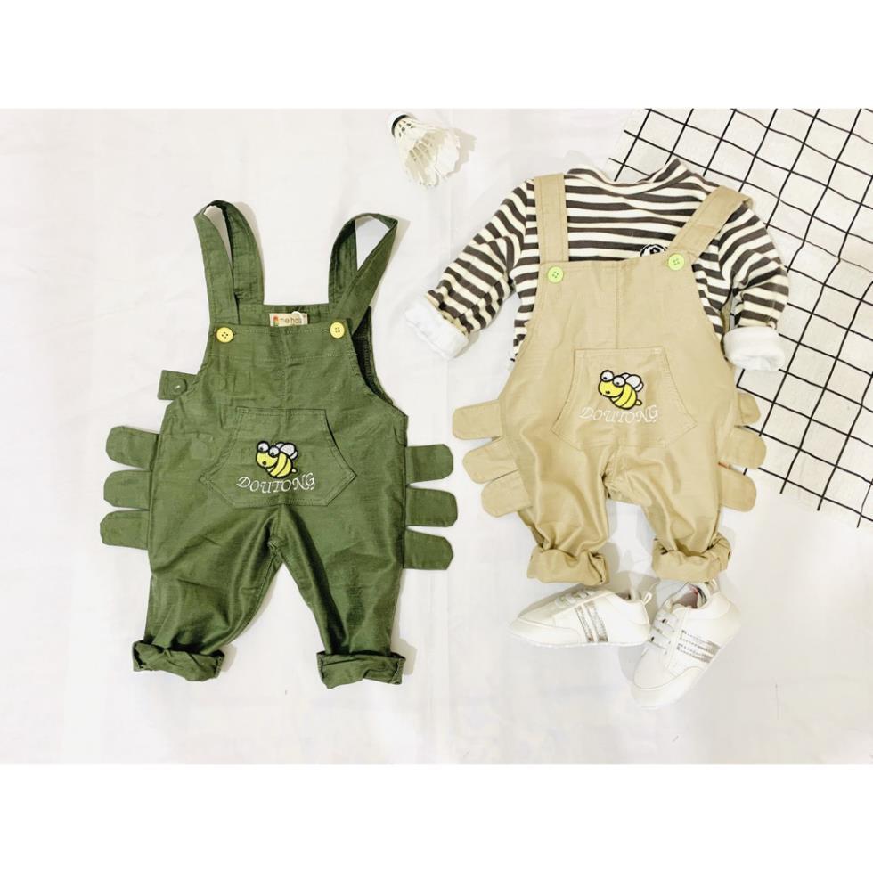 Sét Áo Yếm, Bộ Yếm Thêu Hình Chú Ong, Mềm, Mịn
