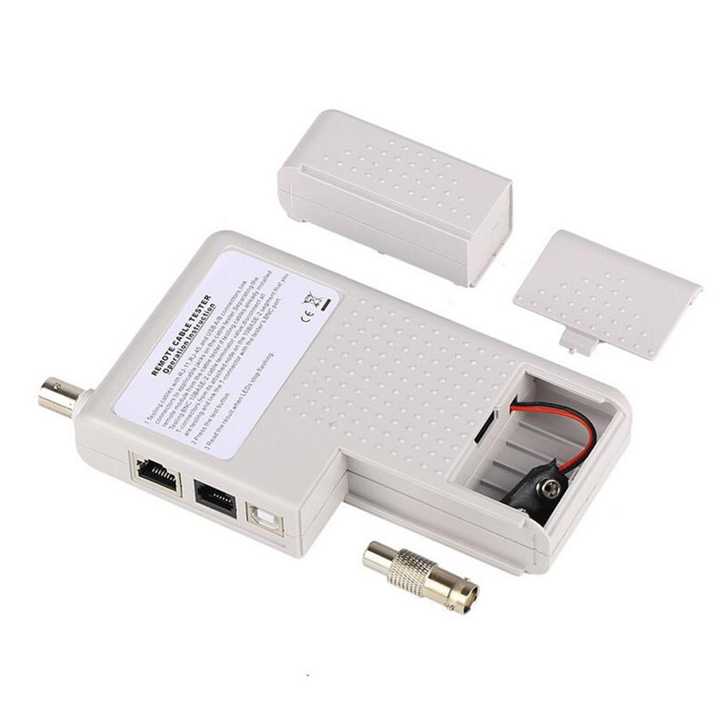 Pro Network Cable Tester Meter /RJ11/USB/BNC Wire Tester