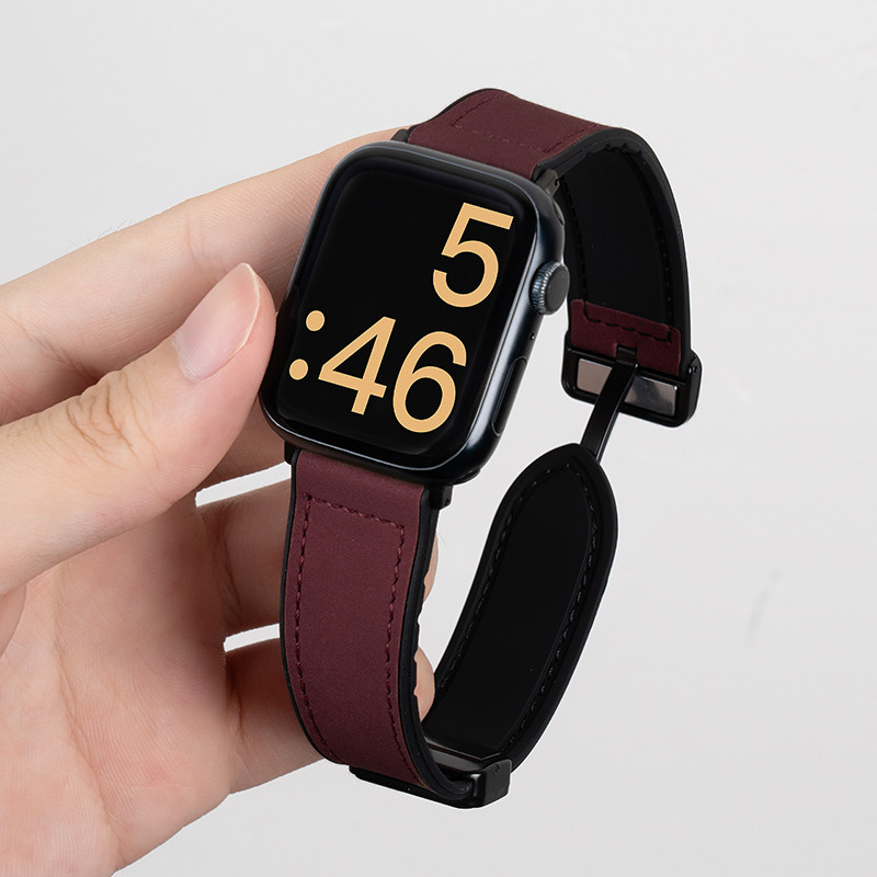 Dây đeo khóa từ tính dành Cho đồng hồ thông minh Redmi Watch 4 - Redmi Watch 5 - Mi band 8 Pro - Dây da đeo 22mm cho smartwatch - Hàng nhập khẩu