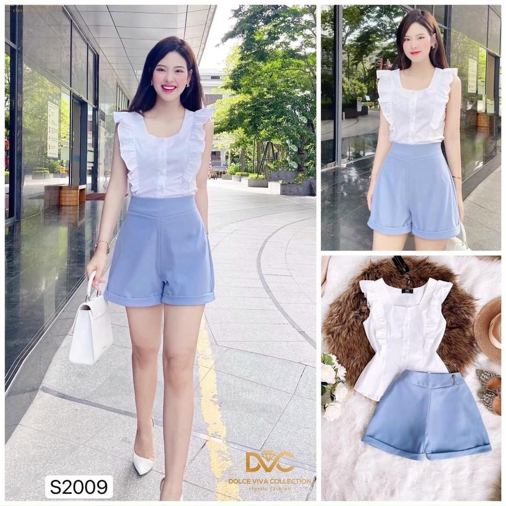Set bộ áo bèo thời trang kèm quần short thời trang