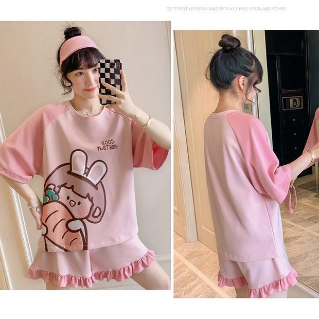 Đồ bộ nữ mặc nhà - thời trang mới nhất - Chất liệu Cotton cao cấp - ( Cô Gái Ôm Củ Cà Rốt