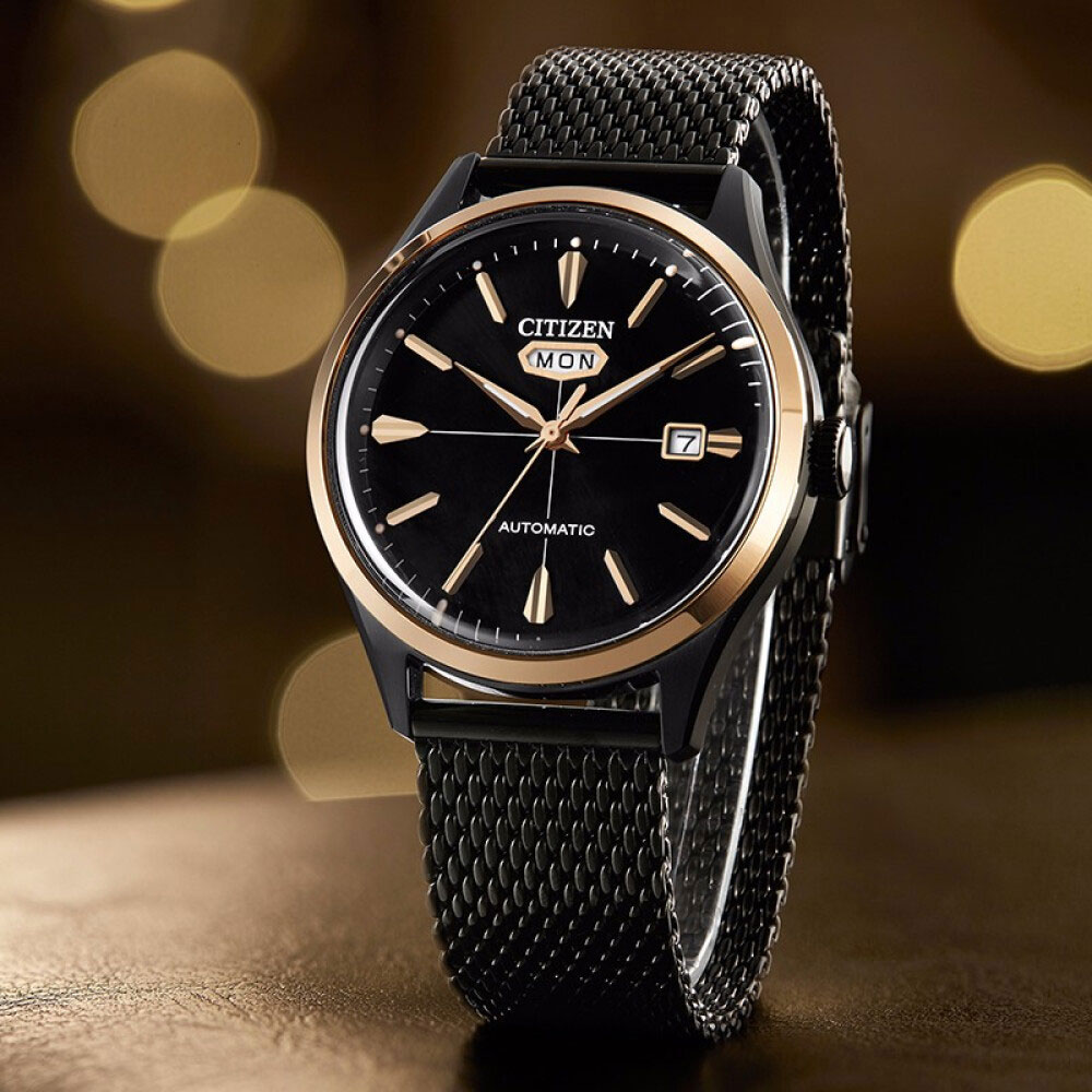 Đồng Hồ Citizen C7 Dây Thép Không Gỉ NH8396-82E - Mặt Đen