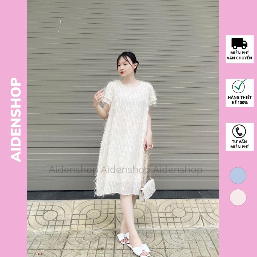 Váy bầu dự tiệc xinh thiết kế Aidenshop đầm bầu thời trang suông ren sang chảnh