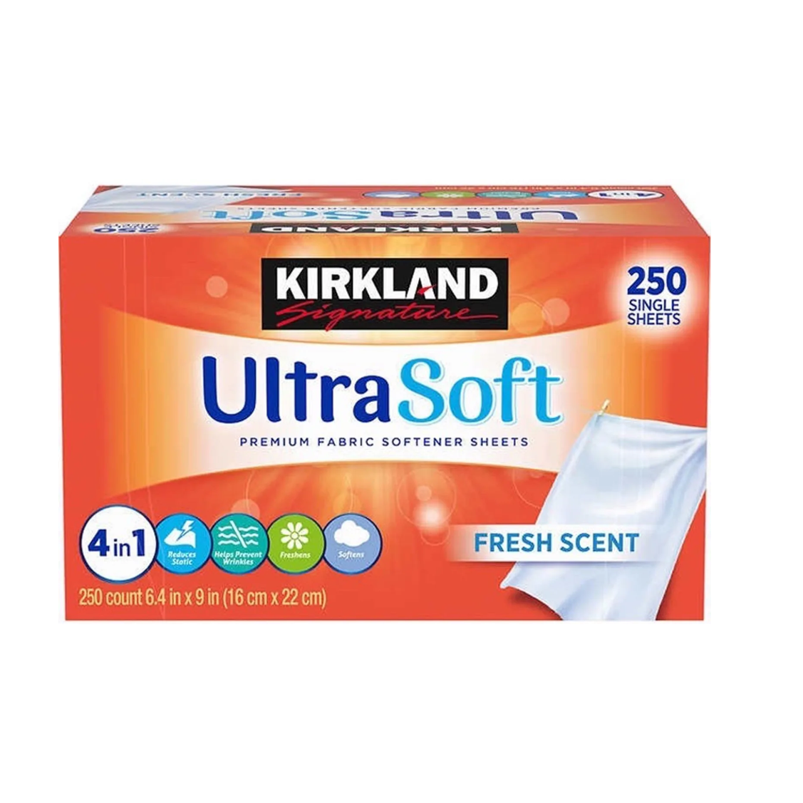 Giấy thơm quần áo Kirkland Signature Fabric Softener Sheets Ultra Soft
