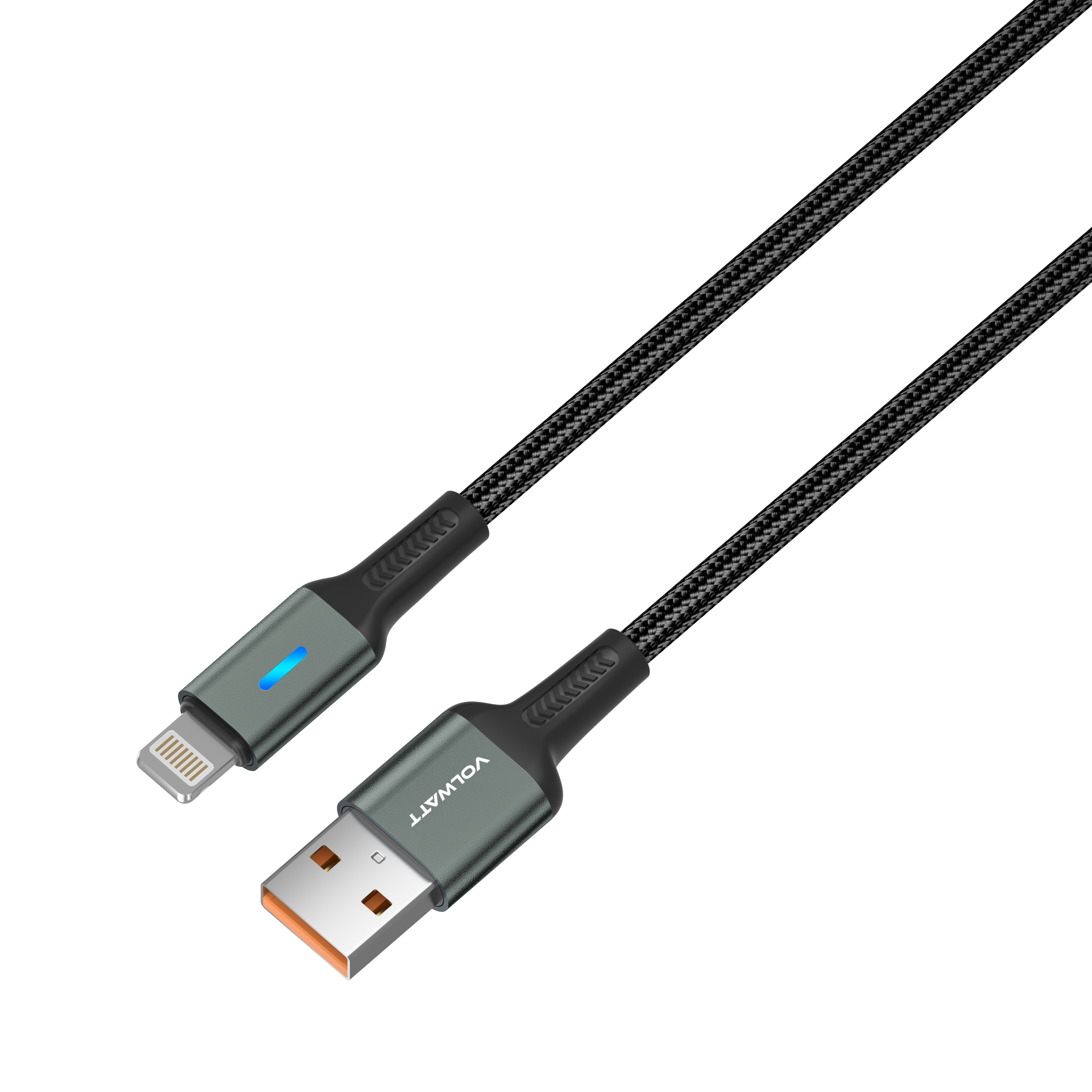 Cáp sạc nhanh & truyền dữ liệu tốc độ cao Volwatt Dành Cho Điện Thoại Iphone GE-B011-AL USB-A to L - Hàng Chính Hãng