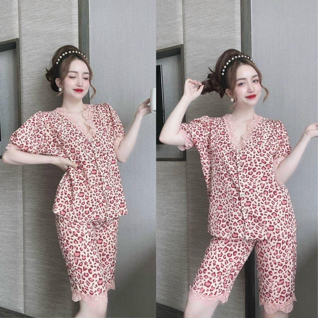 Đồ ngủ Pijama ️FREE SHIP️Đồ ngủ Nữ Dễ Thương Lụa Cao Cấp mềm mịn < 63Kg