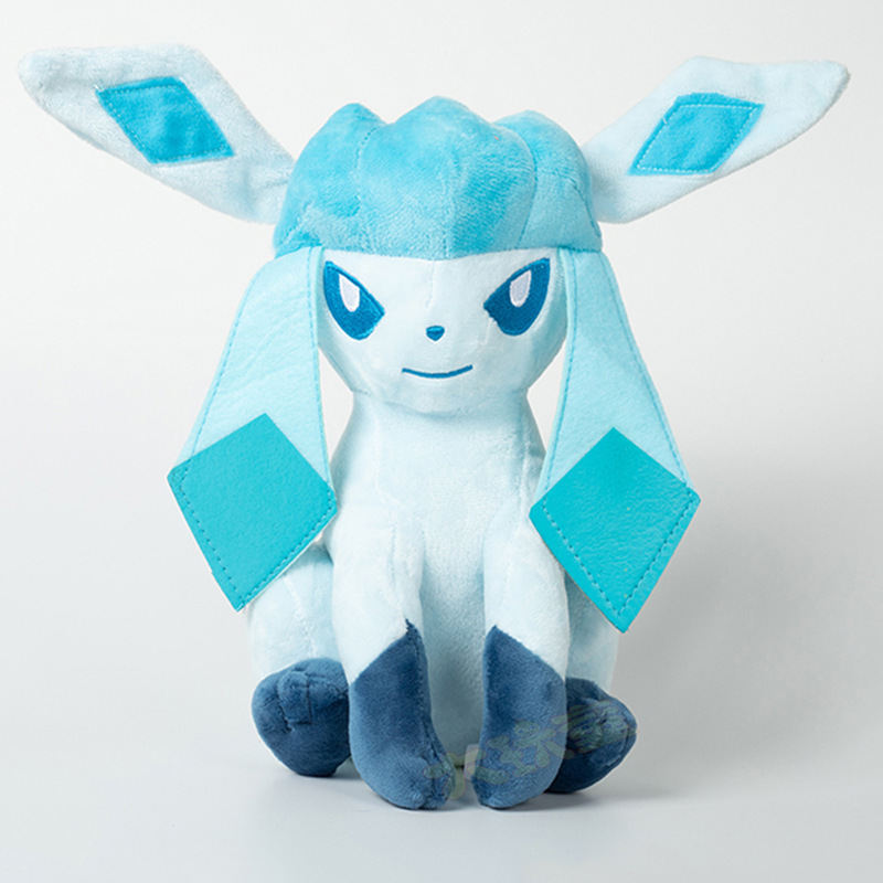 Gấu bông pokemon Eevee (eevui) Glaceon hệ băng (20cm--->30cm) nguyên tem nguyên tag xịn mịn đẹp hàng cao cấp, an toàn cho trẻ nhỏ