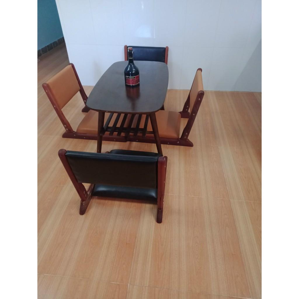 Ghế bệt xếp khung gỗ mặt nệm