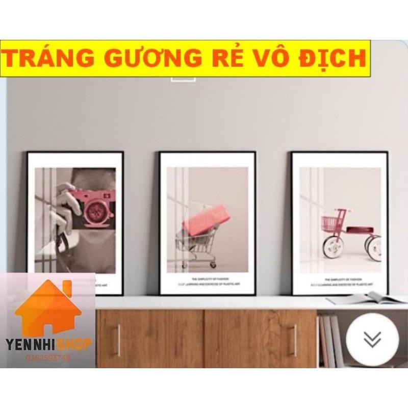 Tranh đồng hồ, 4 mẫu tranh tráng gương giá xưởng, tranh treo tường