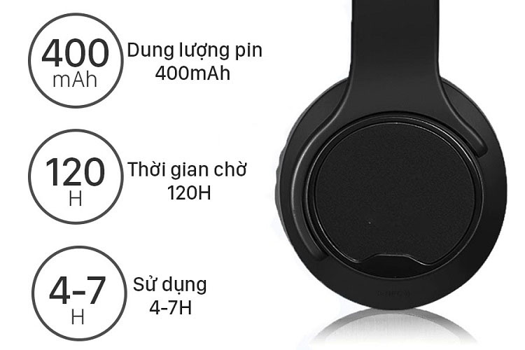 Tai Nghe Chụp Tai Bluetooth Kiêm Loa Di Động MH.1 Với 4 Chế Độ Nghe Nhạc Cực Đỉnh.