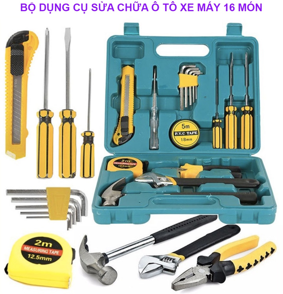 Bộ dụng cụ sửa chữa 16 món đa năng