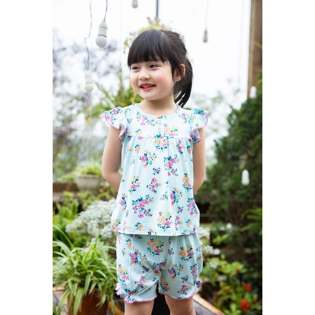 Bộ thun cotton 4 chiều mặc nhà cực xinh cho Bé gái