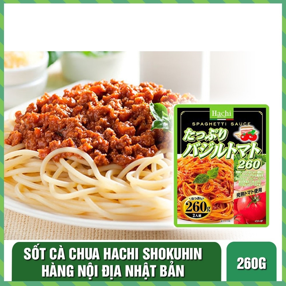 Sốt mì Ý vị cà chua và rau củ Hachi 260g