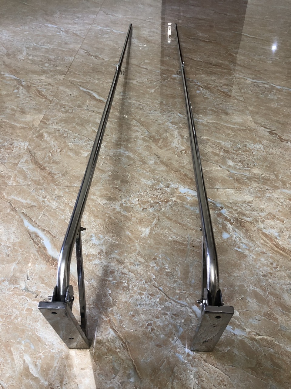 Thanh móc màn gấp gọn dạng rút SU304. 1 bộ ( 2 cái ) BH 24 THÁNG