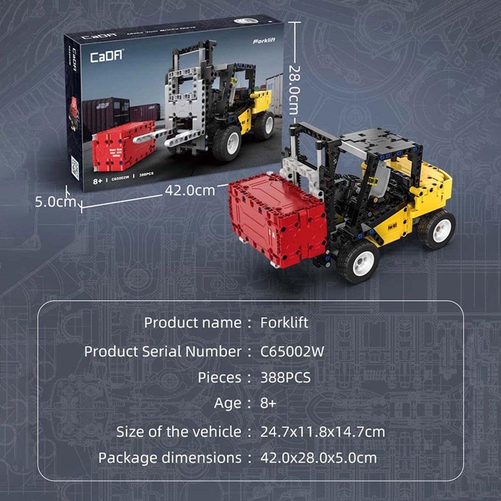 Đồ Chơi Lắp Ráp Xe Nâng Kỹ Thuật Forklift - CaDA C65002W