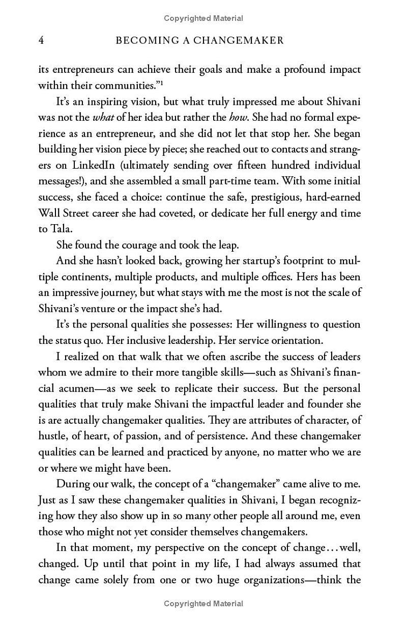 Sách ngoại văn: Becoming A Changemaker